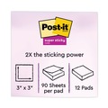 Notebooks & Pads | Post-it Notes Super Sticky 654-12SSAN 3 in. x 3 in. Pads in Playful Primary Collection Colors (12 Pads/Pack) image number 6