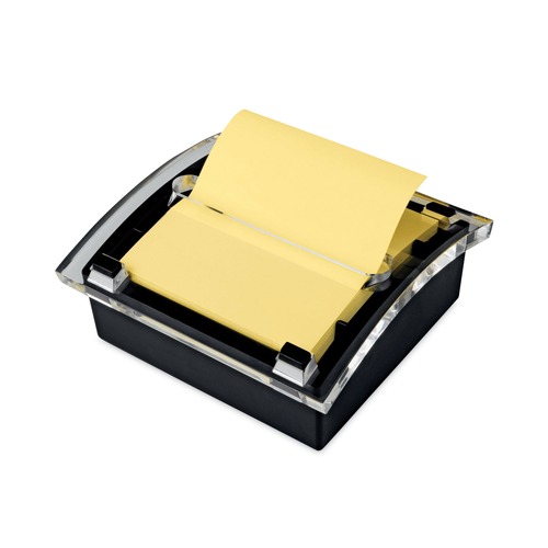Notebooks & Pads | Post-it Pop-up Notes DS330-BK Clear Top Pop-up Note Dispenser For 3 in. x 3 in. Pads - Black (1-Pack) image number 0
