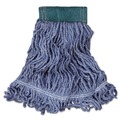 Mops | Rubbermaid Commercial FGD25206BL00 Super Stitch Blend Cotton/Synthetic Mop Head - Medium, Blue (6/Carton) image number 0