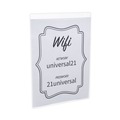 Cleaning & Janitorial Accessories | Universal UNV76882 8.5 in. x 11 in. Vertical Wall Mount Sign Holder - Clear (12/Pack) image number 5