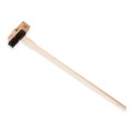 Food Service | Carlisle 4029400 Sparta Broiler Master Grill Brush and Scraper with 48 in. Natural Wood Handle image number 1