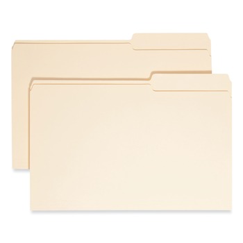 Smead 15385 0.75 in. Expansion Guide Height Systems File Folders - Manila/Legal Size (100/Box)