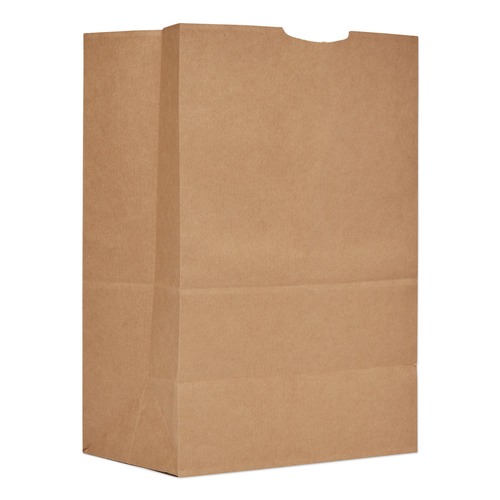  | General 80075 12 in. x 7 in. x 17 in. 52 lbs. Capacity 1/6 BBL Grocery Paper Bags - Kraft (500/Bundle) image number 0