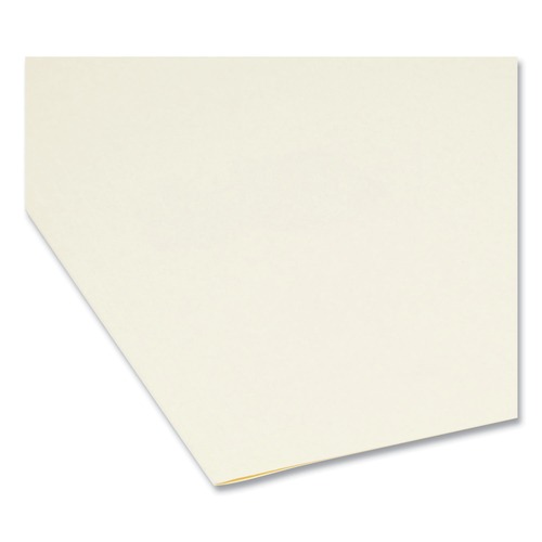 File Folders | Smead 10350 0.75 in. Expansion 1/5-Cut Tabs: Assorted Manila File Folders - Letter Size/Manila (100/Box) image number 0