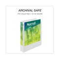 Just Launched | Samsill 18957 11 in. x 8.5 in. 3 Rings 1.5 in. Capacity Earth's Choice Plant-Based Round Ring View Binder - White image number 4