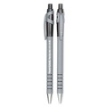 Pens | Paper Mate 9580131 0.8 mm Fine FlexGrip Ultra Recycled Retractable Ballpoint Pen - Black Ink, Gray/Black Barrel (1-Dozen) image number 2