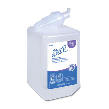 Scott 34700 Control Super Moisturizing 1000 mL Foam Hand Sanitizer - Clear (6/Carton)
