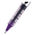 Pens | uni-ball 60382 VISION 0.7 mm Stick Roller Ball Pen - Violet Ink/Silver/Violet/Clear Barrel/Fine (1-Dozen) image number 1