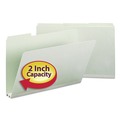 File Folders | Smead 18234 2 in. Expansion Assorted 1/3-Cut Tabs Legal Size Expanding Recycled Heavy Pressboard Folders - Gray-Green (25/Box) image number 8