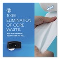 Paper Towels and Napkins | Scott 09608 Essential 20 in. x 6 in. x 11 in. Coreless Twin Jumbo Roll Tissue Dispenser - Black image number 5