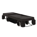 Cleaning Carts | Suncast Commercial HKC2002 24 in. x 62.13 in. x 49.75 in. 1-Shelf Plastic Partially Assembled Premium Housekeeping Cart - Black image number 9