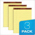 Notebooks & Pads | TOPS 75327 50-Sheet 8.5 in. x 11 in. Wide/Legal Rule "The Legal Pad" Ruled Perforated Pads - Canary-Yellow (3/Pack) image number 5
