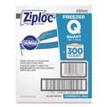 Food Service | Ziploc 364957 7 in. x 7.75 in. 32 oz Zipper Freezer Bags - Clear (300/Carton) image number 3