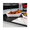 Just Launched | Boardwalk BWK30LAG250 2.5 lbs. Capacity Paper Food Baskets - Red/White (500/Carton) image number 6