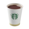 Cups and Lids | Starbucks 12434031 12 oz Paper Hot Cups - White with Green Starbucks Logo (1000/Carton) image number 3