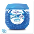 Odor Control | BRIGHT Air BRI 900228 10 oz. Scent Gems Odor Eliminator - Cool and Clean, Blue (6/Carton) image number 2