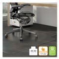 Office Chair Mats | Alera CM12233ALEPL 45 in. x 53 in. Moderate Use Wide Lipped Studded Chair Mat for Low Pile Carpet - Clear image number 6