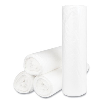 Inteplast Group S434814N 60 gal. 14 microns 43 in. x 48 in. High-Density Commercial Can Liners - Natural (200/Carton)