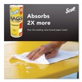 Cleaning Cloths | Scott 54992 9.4 in. x 11 in. 1-Ply Rags On A Roll - White (12/Carton) image number 4