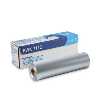  | Boardwalk BWK7112 Premium Quality Aluminum Foil Roll, 12-inx 1000 ft, 16 Micron Thickness, Silver