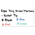 Washable Markers | EXPO 82003A Low-Odor Bullet Tip Dry-Erase Marker - Medium/Blue (1-Dozen) image number 5