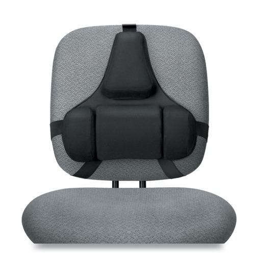 Back to School Sale | Fellowes Mfg Co. 8037601 Professional Series 15 in. x 2 in. x 14.5 in. Back Support with Microban Protection - Black image number 0