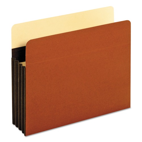File Folders | Pendaflex C1525EHD 3.5 in. Expansion Letter Size Extra-Wide Heavy-Duty File Pockets - Redrope (10/Box) image number 0