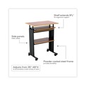 Office Desks & Workstations | Safco 1929GR 29.5 in. x 22 in. x 35 in. to 49 in. Muv Stand-Up Adjustable-Height Desk - Gray image number 1