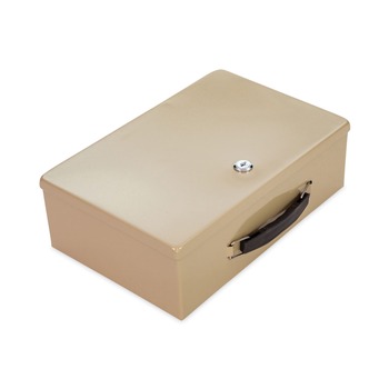 CONTROLTEK 500123 12.75 in. x 8.25 in. x 4 in. 1-Compartment Heavy Duty Fire Retardant Box - Sand
