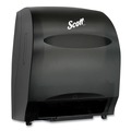 Paper Towel Holders | Scott 48860 Essential 12.7 in. x 9.57 in. x 15.76 in. Electronic Hard Roll Towel Dispenser - Black (1/Carton) image number 1