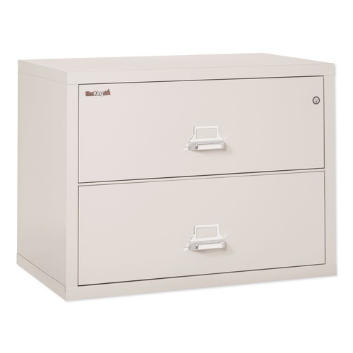 Office Filing Cabinets & Shelves | FireKing 2-3822-CPA 2 Legal/Letter-Size File Drawers 37.5 in. x 22.13 in. x 27.75 in. Insulated Lateral File - Parchment image number 0