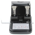 Staple Punches | Swingline A7074190 9/32 in. Holes 100-Sheet Fixed Centers High Capacity Two-Hole Punch - Black/Gray image number 1