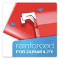File Folders | Pendaflex 04152X2 RED 1/5-Cut Tabs 2 in. Capacity Letter Size Extra Capacity Reinforced Hanging File Folders with Box Bottom - Red (25/Box) image number 2