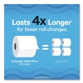 Toilet Paper | Cottonelle 55489 Ultra CleanCare 1-Ply Septic Safe Mega Rolls Strong Tissue Toilet Paper - White (48/Carton) image number 7