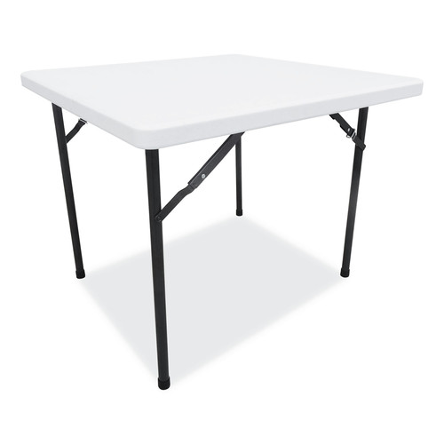 Alera | Alera ALEPT36SW 36 in. x 36 in. x 29.25 in. Square Plastic Folding Table - White image number 0