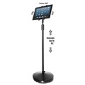 Project & Display Boards | Kantek TS890 Floor Stand For Ipad And Other Tablets - Black image number 2
