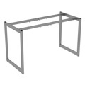 Office Desks & Workstations | Alera ALELSTB24GR Open Office Desk Series 47.25 to 70.78w x 23.63d x 28.5h Adjustable O-Leg Desk Base - Silver image number 5