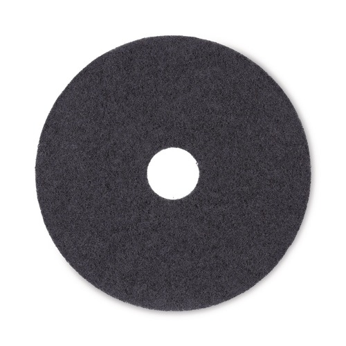 Just Launched | Boardwalk BWK4017BLA 17 in. Diameter Stripping Floor Pads - Black (5/Carton) image number 0