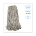  | Boardwalk BWK232C 32 oz. Cotton Fiber Premium Standard Head - White (12/Carton) image number 4