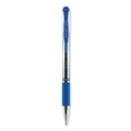 Pens | uni-ball 65451 Signo GRIP 0.7 mm Stick Gel Pen - Blue Ink/Clear/Blue/Silver Barrel/Medium (1-Dozen) image number 1