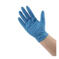 Disposable Gloves | Boardwalk 395MBXA 5 mil. Disposable Powder-Free Nitrile Gloves - Medium, Blue (100/Box) image number 7