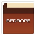 File Folders | Pendaflex 085545 5.25 in. Expansion Letter Size Premium Reinforced Expanding File Pockets - Red Fiber (5/Box) image number 2