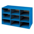 Boxes & Bins | Bankers Box 3380701 28.25 in. x 13 in. x 16 in. 9-Compartment Classroom Literature Sorter - Blue (4/Carton) image number 0