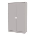 Office Filing Cabinets & Shelves | Tennsco J1878SU-LGY 48 in. x 18 in. x 78 in. Assembled Jumbo Steel Storage Cabinet - Light Gray image number 2
