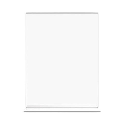 Office Presentation Supplies | Deflecto 69201 Classic Image 8.5 in. x 11 in. Insert Double-Sided Sign Holder - Clear image number 0