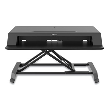 OFFICE FURNITURE AND LIGHTING | Fellowes Mfg Co. 8215001 Lotus LT 34.38 in. x 28.38 in. x 7.62 in. Sit-Stand Workstation- Black