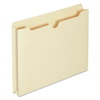 Universal UNV74300T Economical File Jackets with Straight Tab - Letter Size, Manila (50/Box)