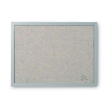 MAILING PACKING AND SHIPPING | MasterVision FB0470608 24 in. x 18 in. Designer Fabric Bulletin Board - Gray Fabric/Gray Frame