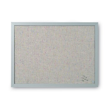 MasterVision FB0470608 24 in. x 18 in. Designer Fabric Bulletin Board - Gray Fabric/Gray Frame