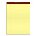 Notebooks & Pads | TOPS 63950 (50) Canary-Yellow 8.5 in. x 11.75 in. Sheets Wide/Legal Rule Docket Gold Ruled Perforated Pads (12/Pack) image number 1